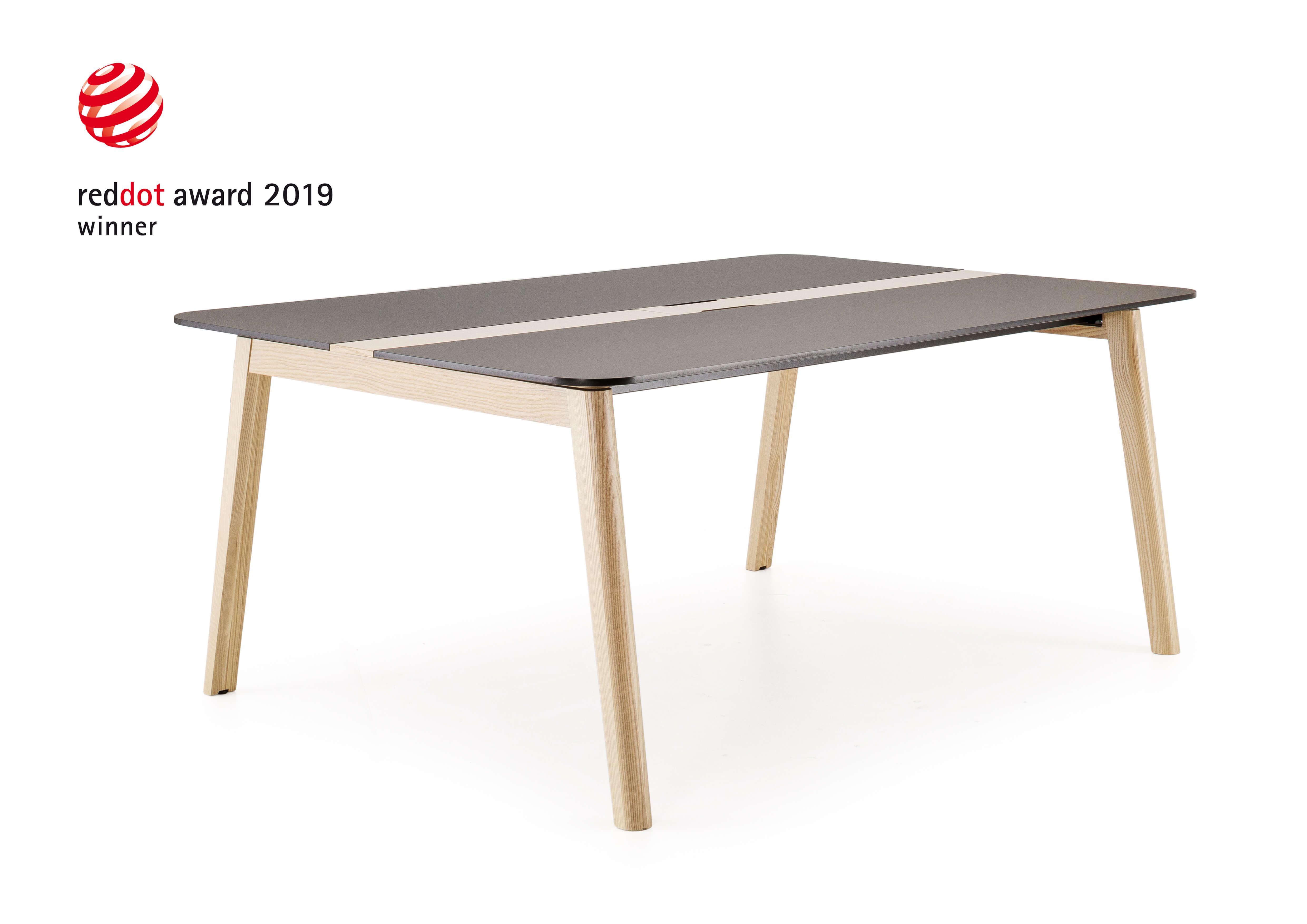 Nova Wood HPL Square Meeting Table w/Grommet for 4/6 Persons