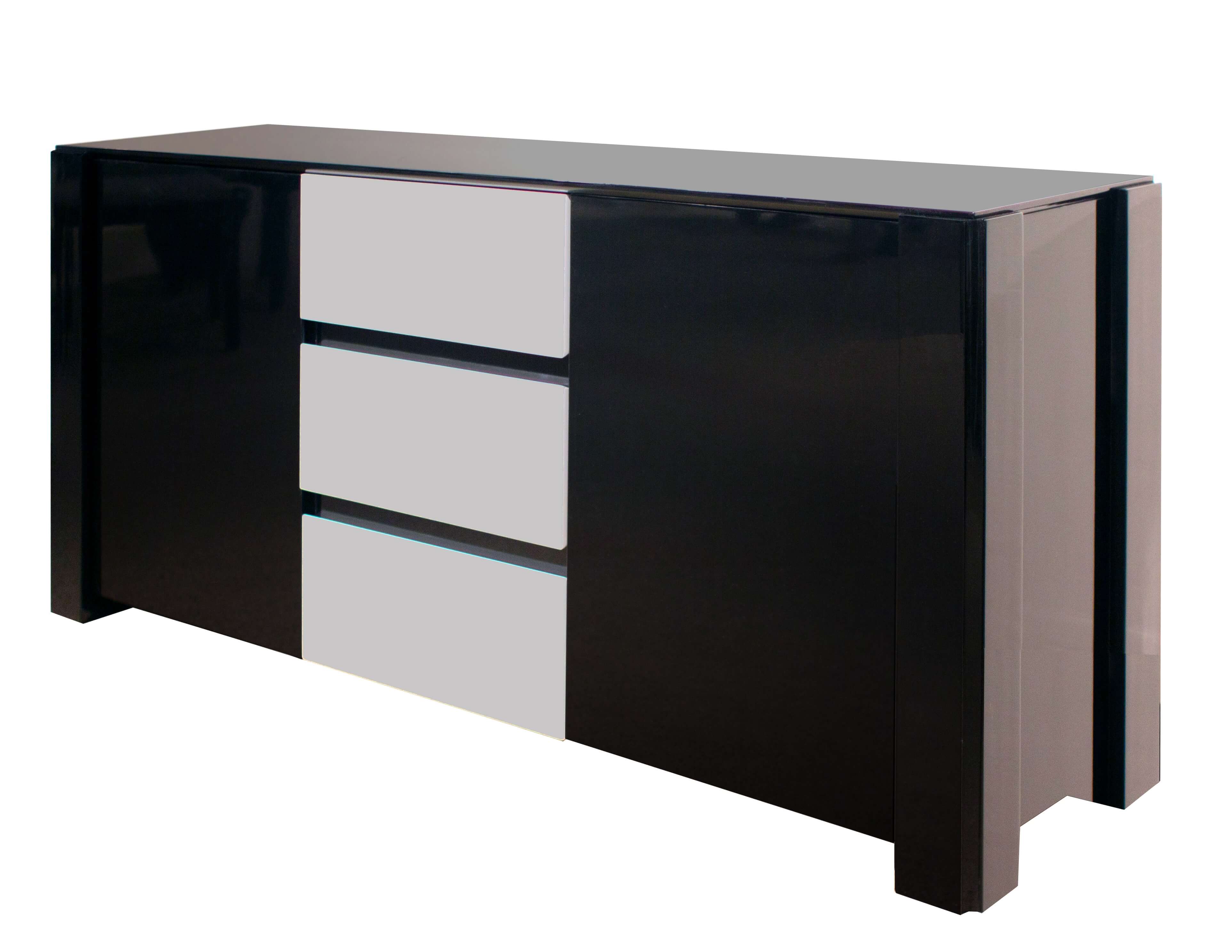 Natalia Lacquer/Leather Dining Room Set by Sharelle Furnishings