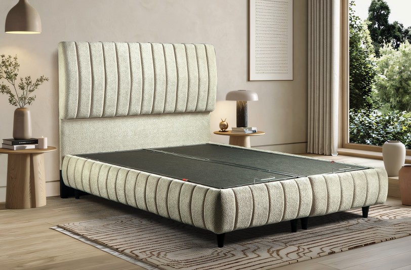 Nirvana Fabric Panel Storage King Size Bed