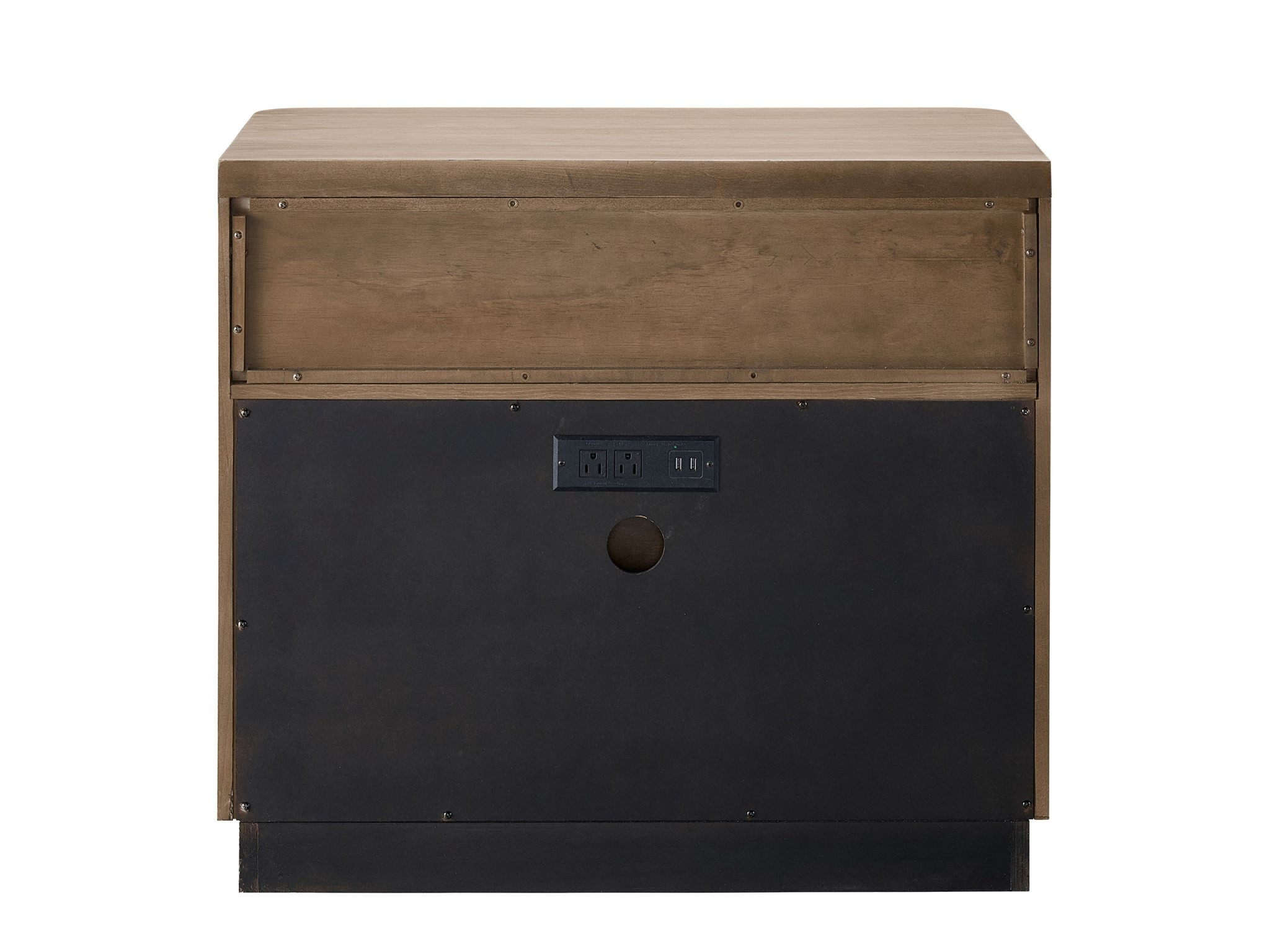 Nomad Wood Nightstand w/2 Drawers
