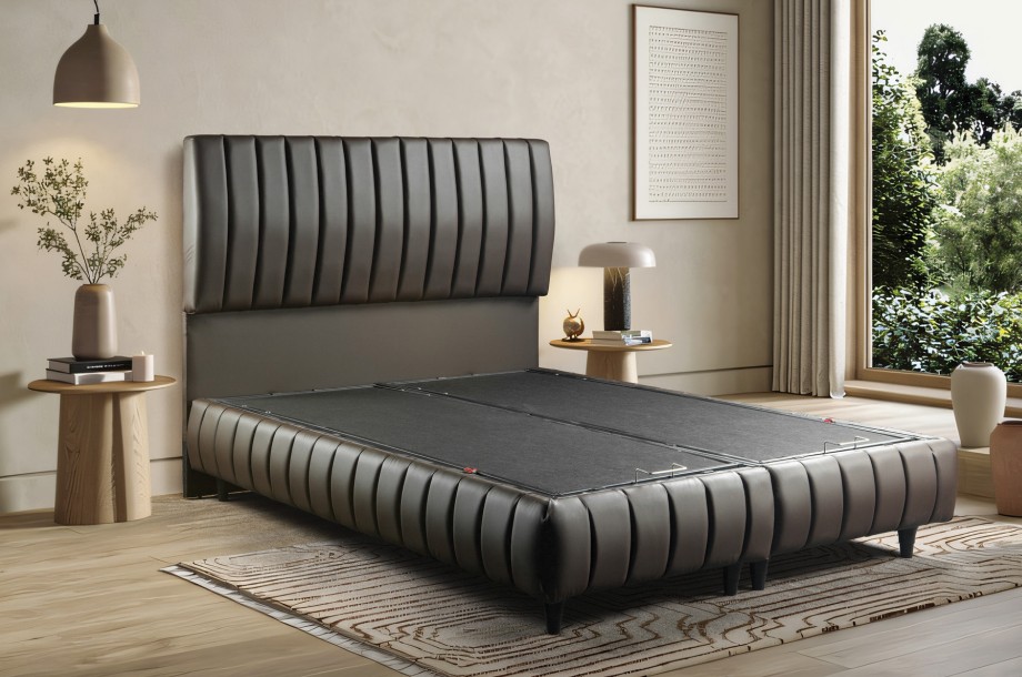 Nirvana PU Panel Storage Twin Size Bed