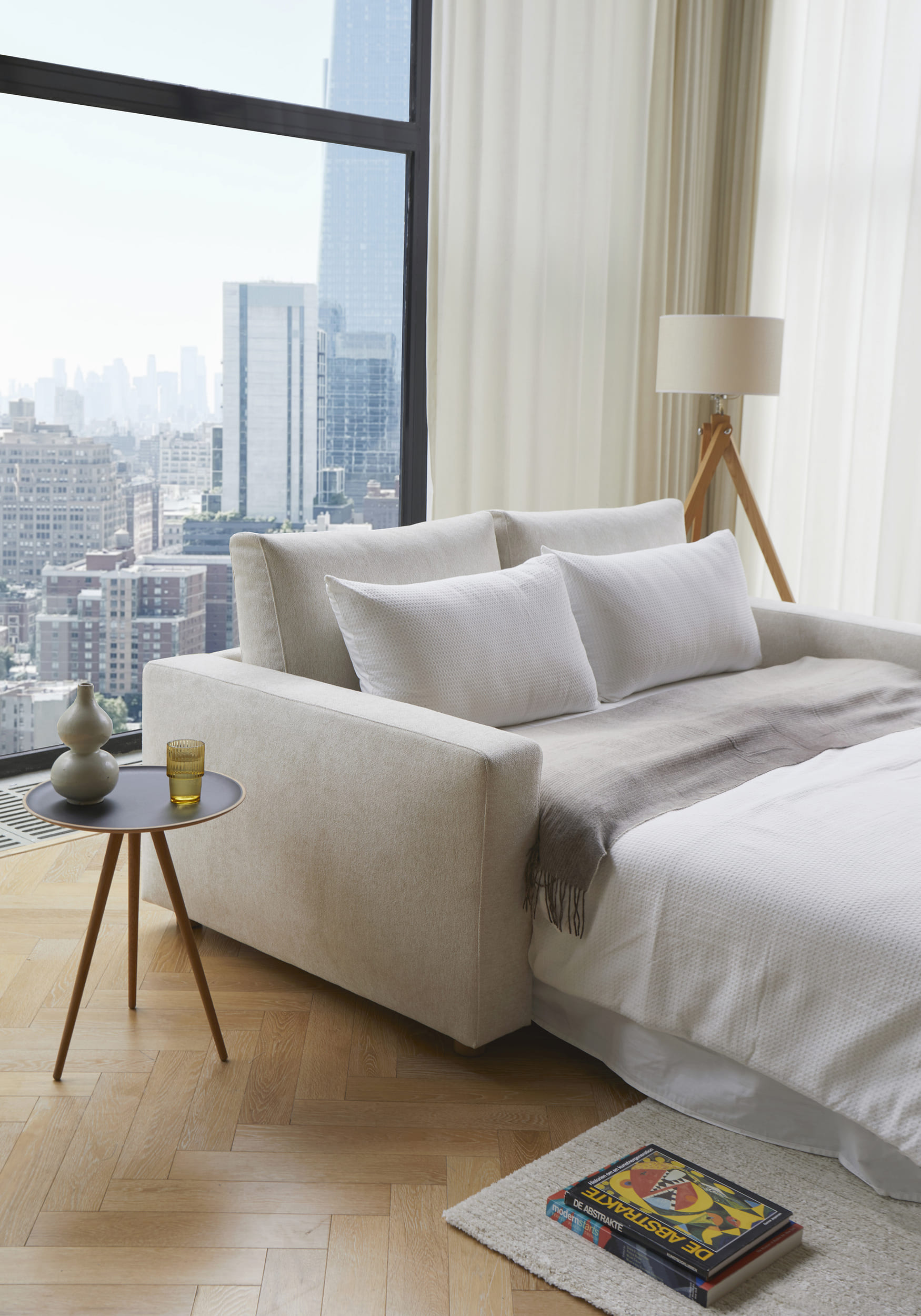 Neah Polyester Full Sofa Bed w/Standard Arm Rests