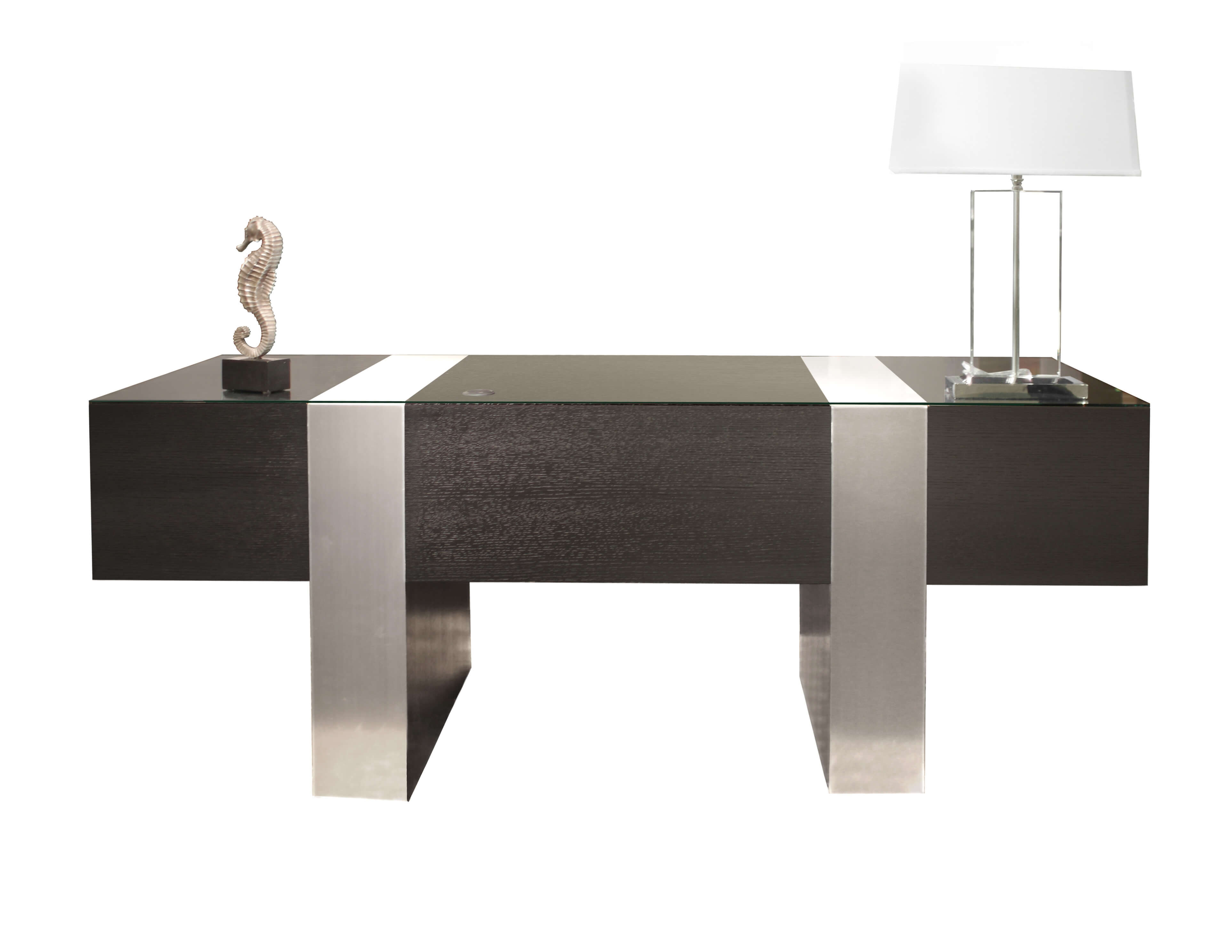 Nero Glass Desk by Sharelle Furnishings