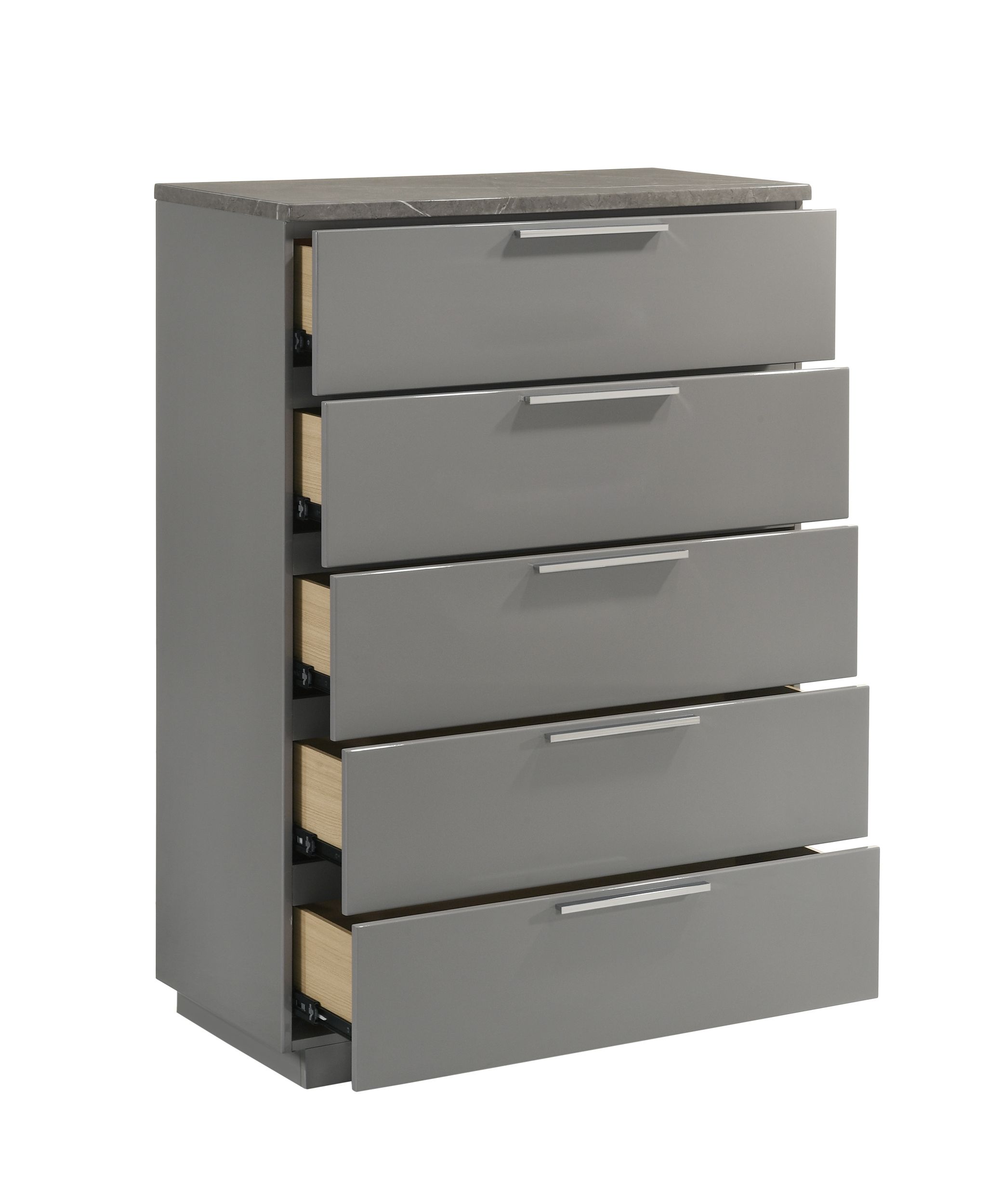 Elara Wood Chest w/5 Drawers