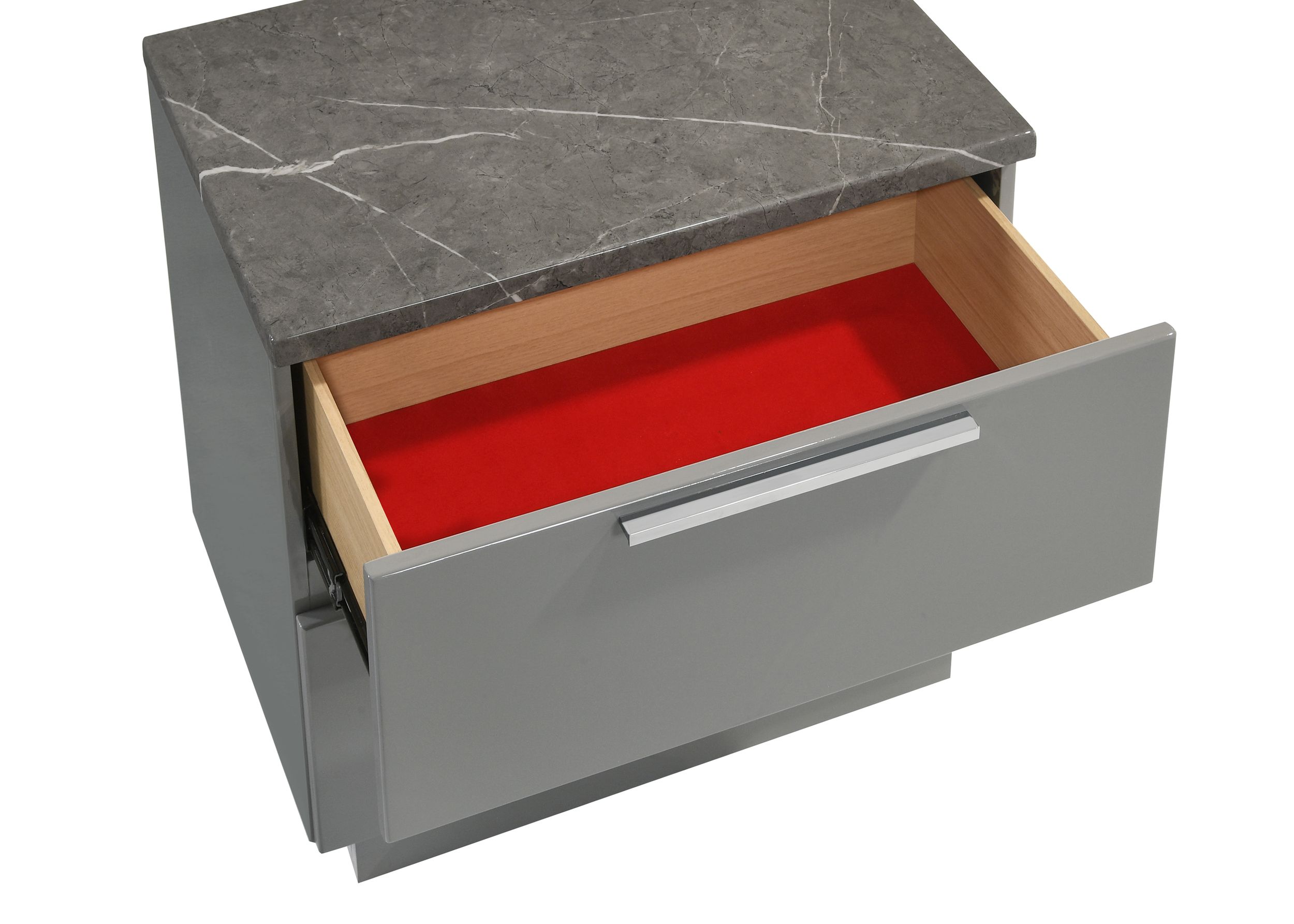 Elara Wood Nightstand w/2 Drawers