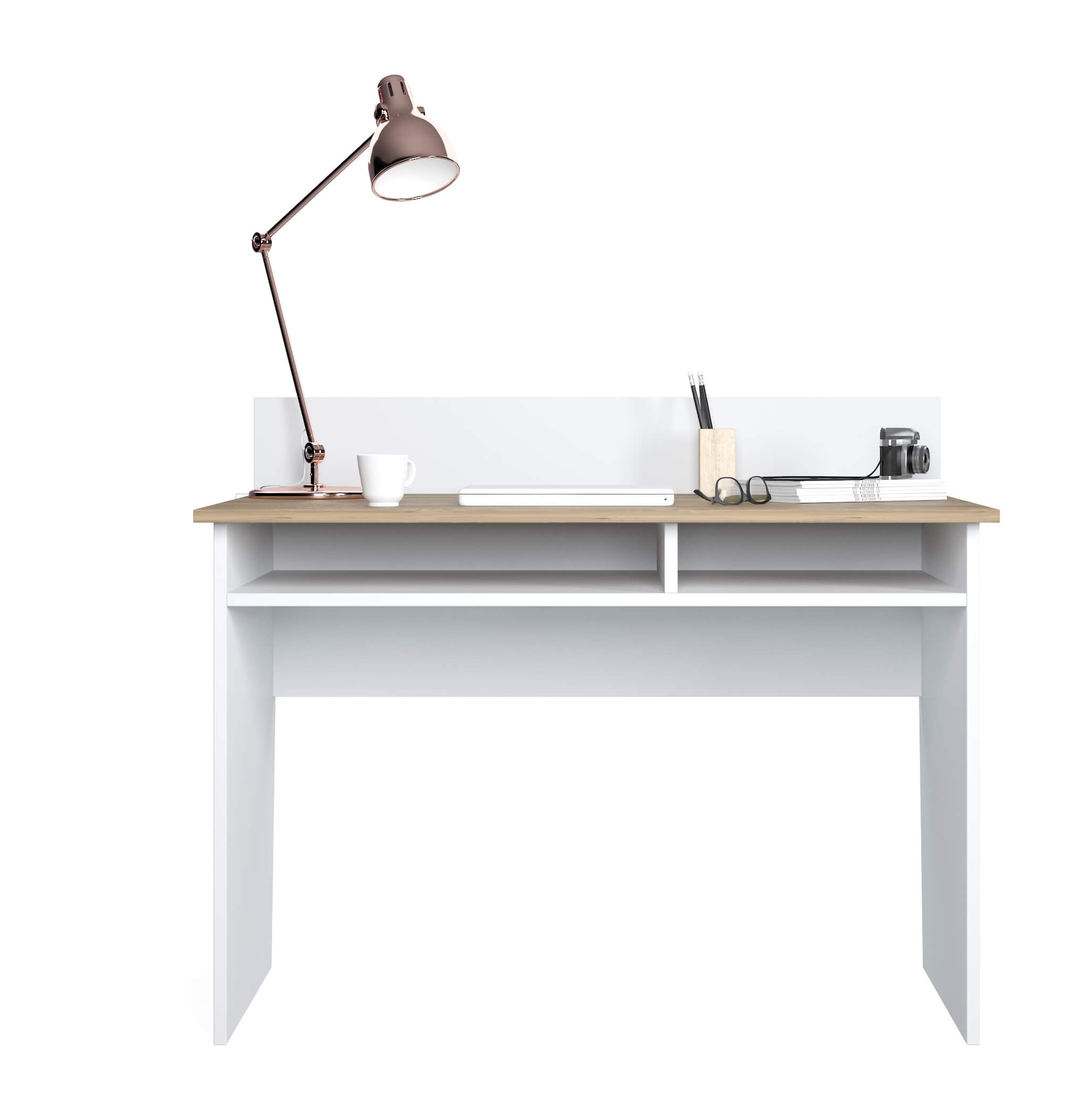 Nefi Office Desk Modern Contemporary with Storage