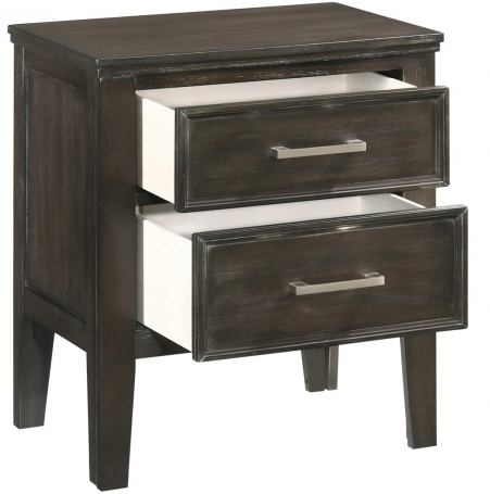 Andover Wood Nightstand with 2 Drawers