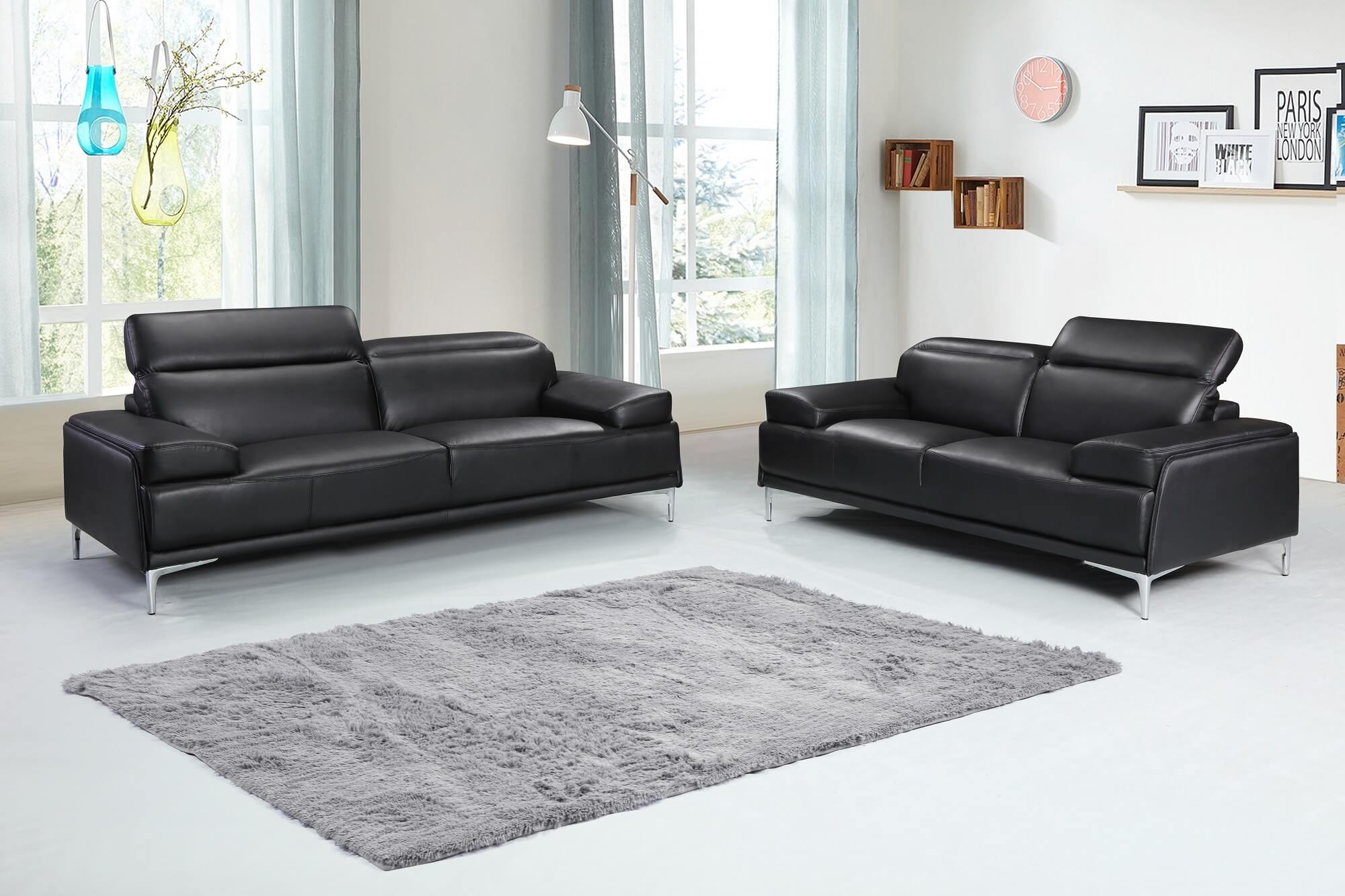 Nicolo Leather Living Room Set