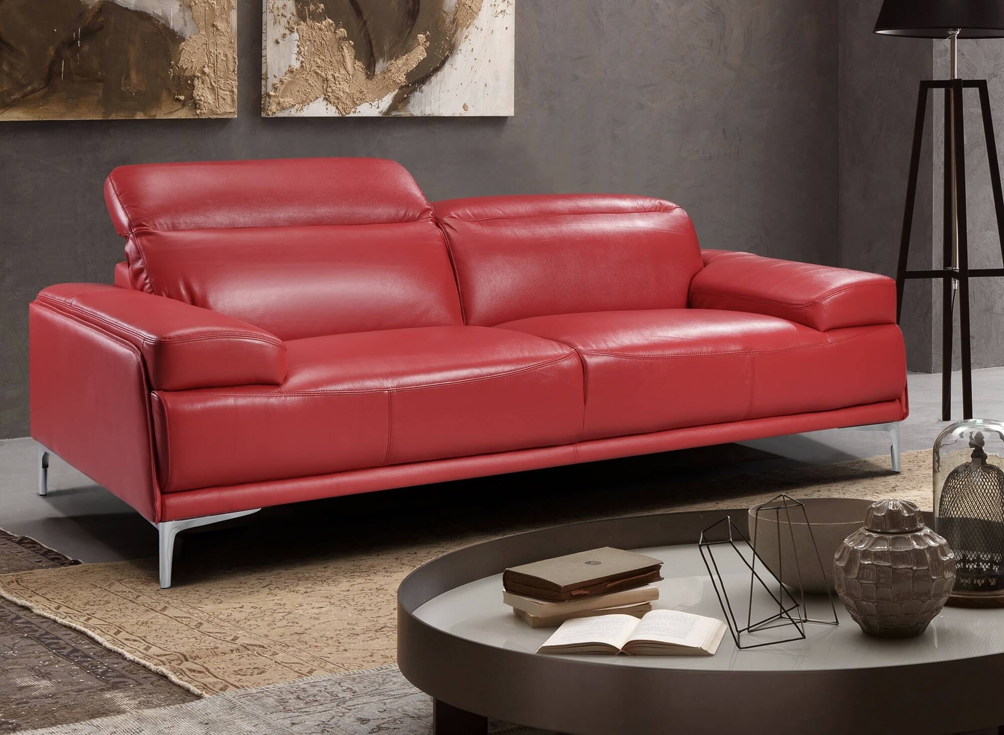 Nicolo Leather Living Room Set