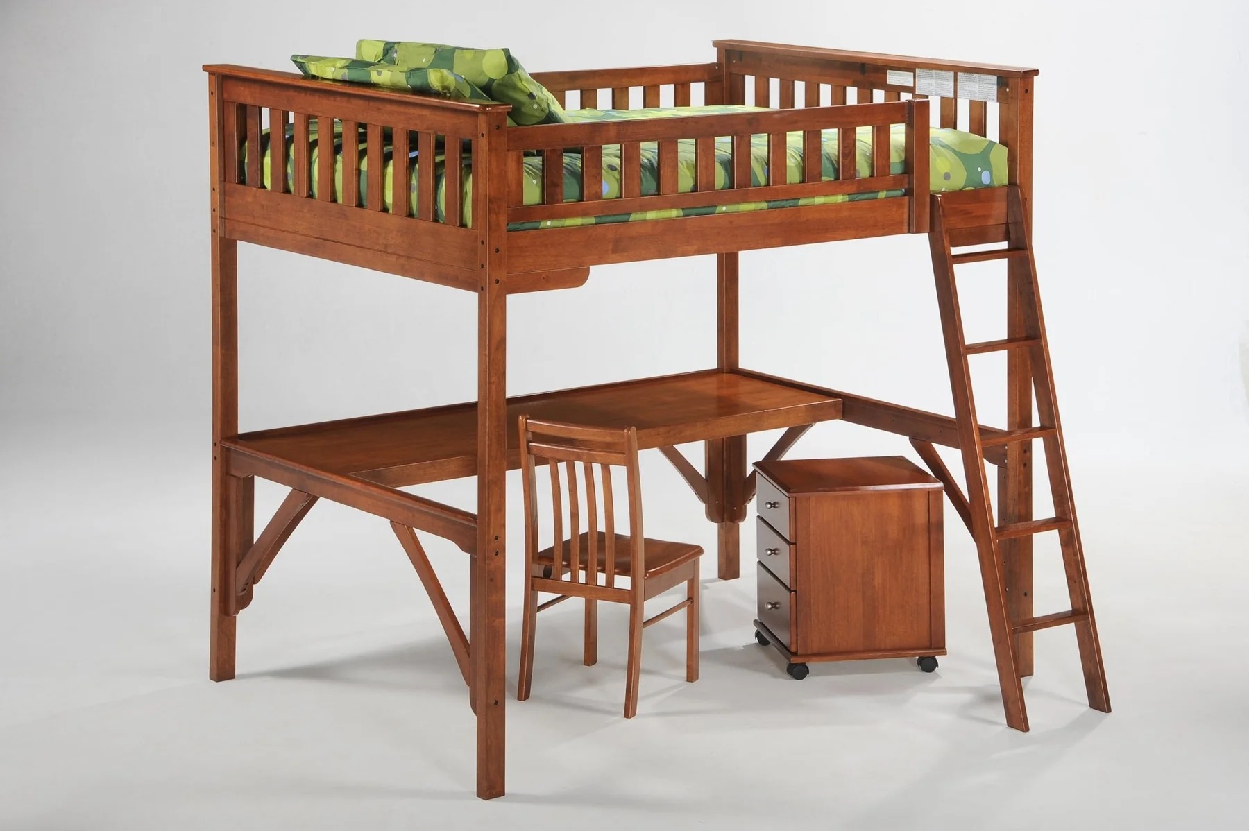 Ginger Wood Loft Bunk Bed