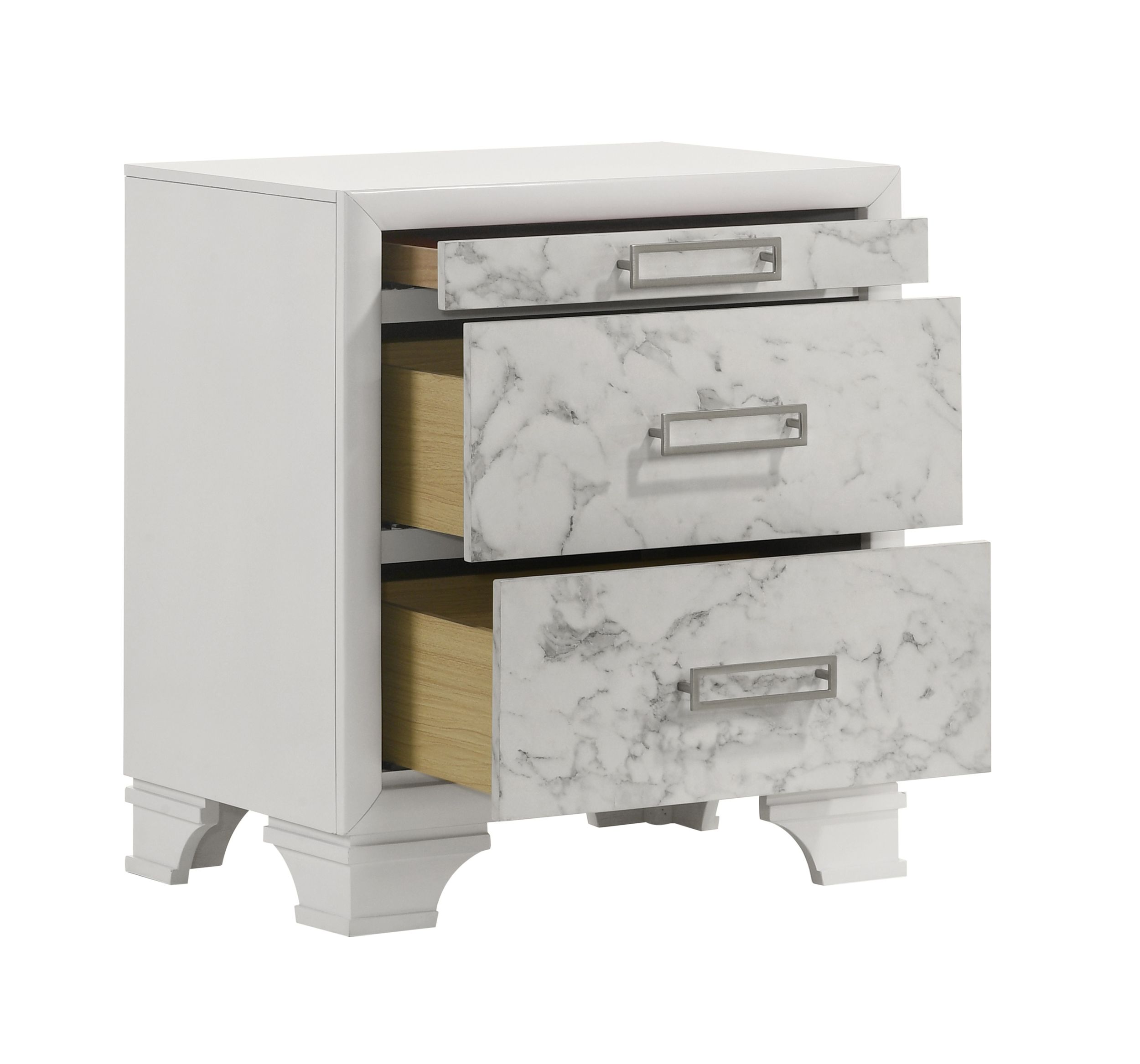 Soul Wood Nightstand w/3 Drawers