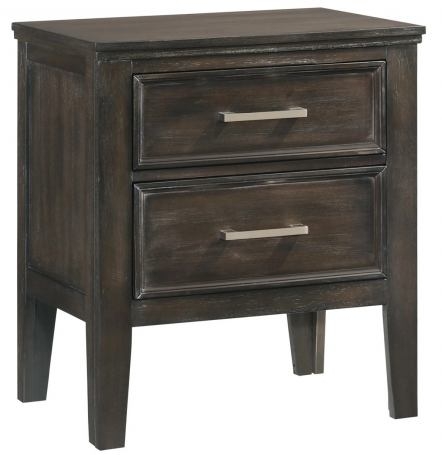 Transitional 2-Drawer Nightstand