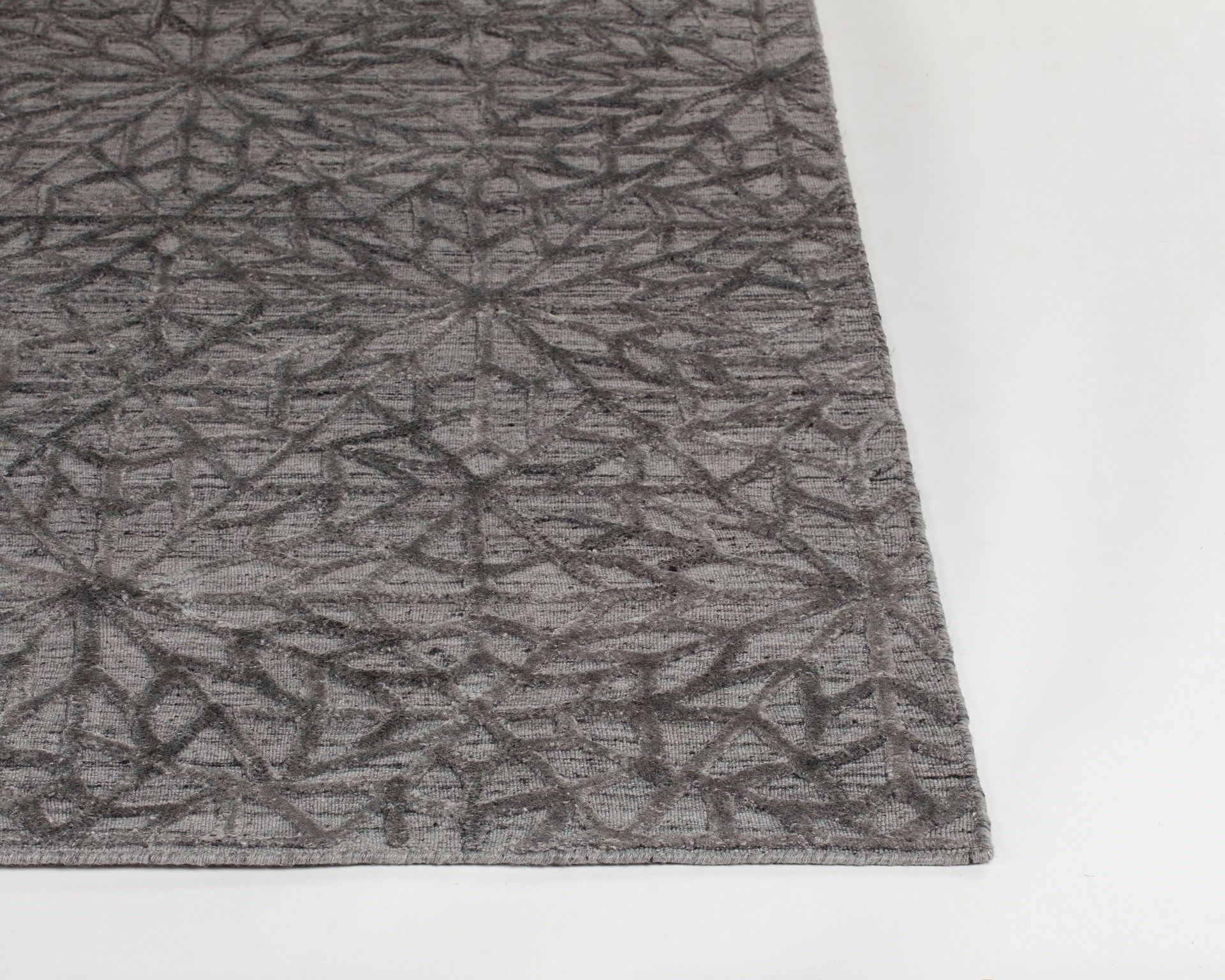 Nimah Viscose/Wool Rectangular Handmade Rug, 7'9" x 10'6"