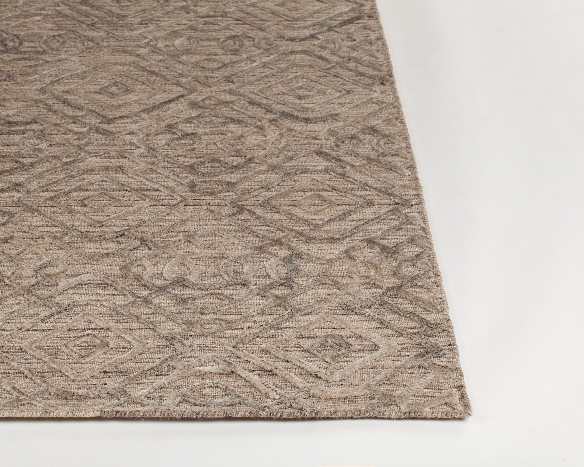 Nimah Viscose/Wool Rectangular Handmade Rug, 5' x 7'6"