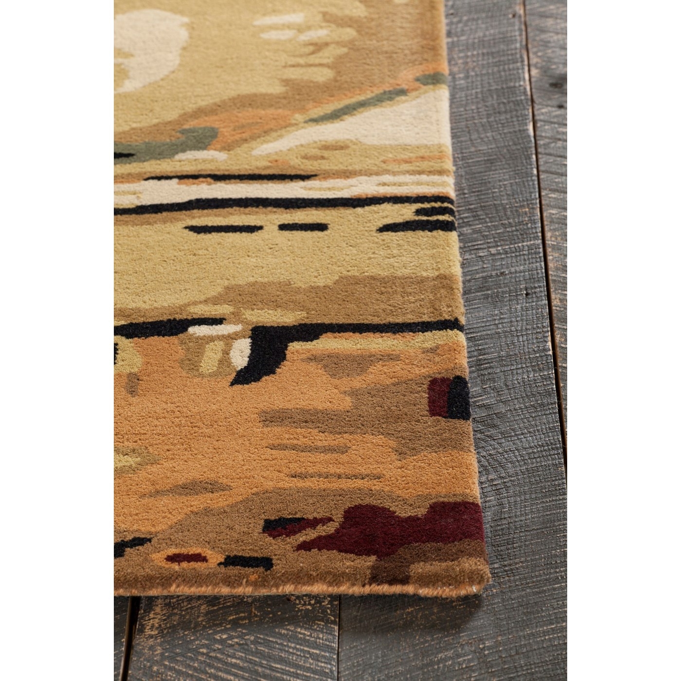 Nirvana Wool Rectangular Handmade Rug, 5' x 7'6"