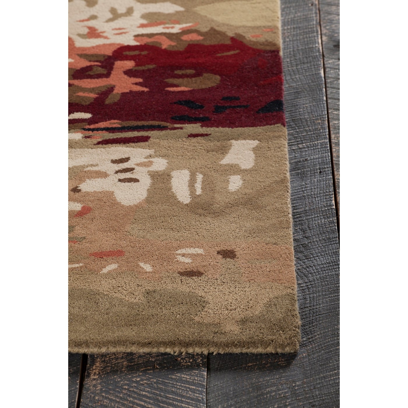 Nirvana Wool Rectangular Handmade Rug, 5' x 7'6"