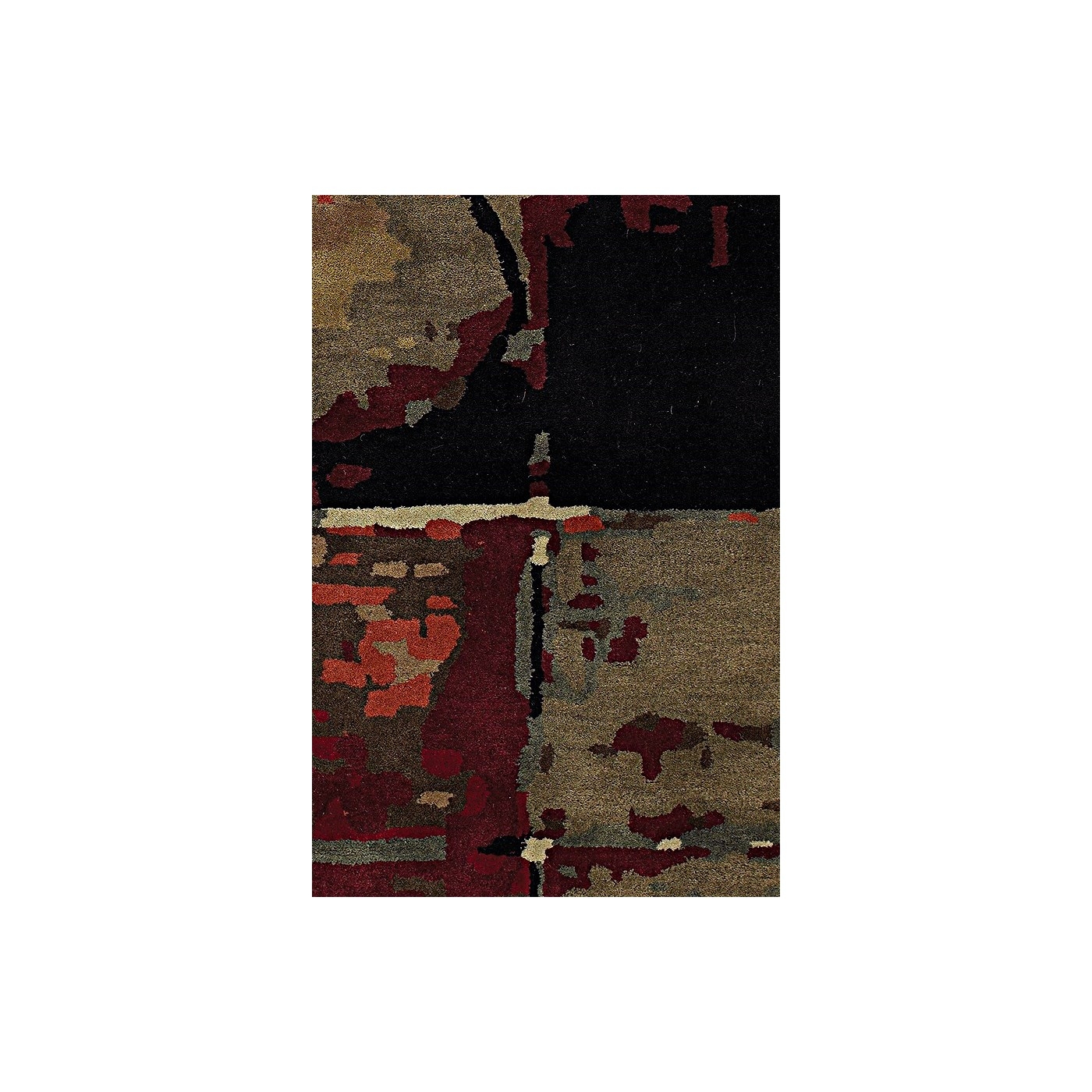 Nirvana Wool Rectangular Handmade Rug, 5' x 7'6"