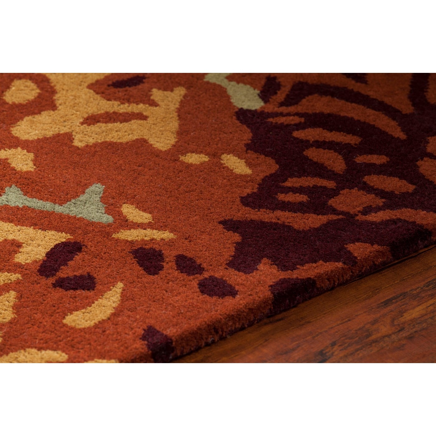 Nirvana Wool Rectangular Handmade Rug, 5' x 7'6"