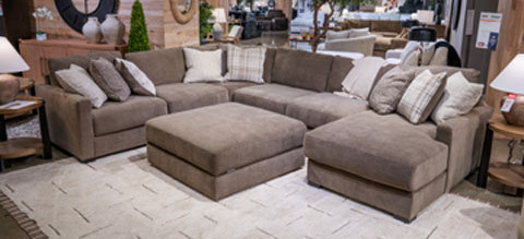 Camellia Court 42" Square Tufted Storage Ottoman - Coffee Brown