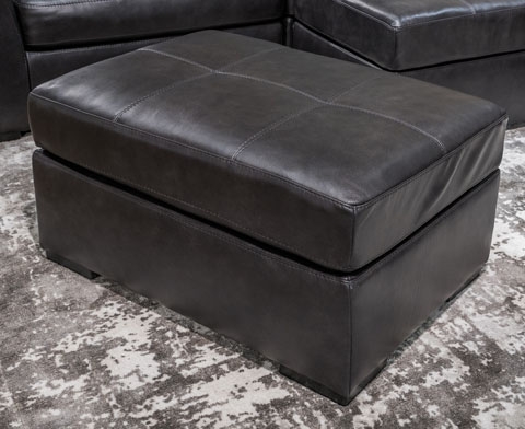 Brindley Pier Rectangular Leather Oversized Accent Ottoman