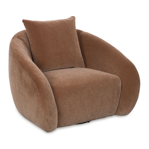 Yahya Fabric Swivel Accent Chair