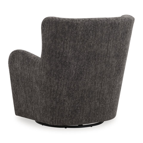 Rowenburg Fabric/Metal Swivel Glider Accent Chair