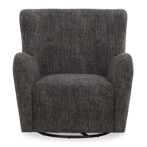 Rowenburg Fabric/Metal Swivel Glider Accent Chair