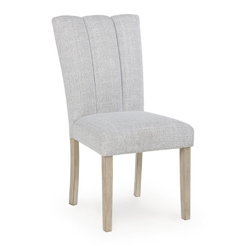 Larawyn Upholstered Dining Side Chair | Bisque Fabric