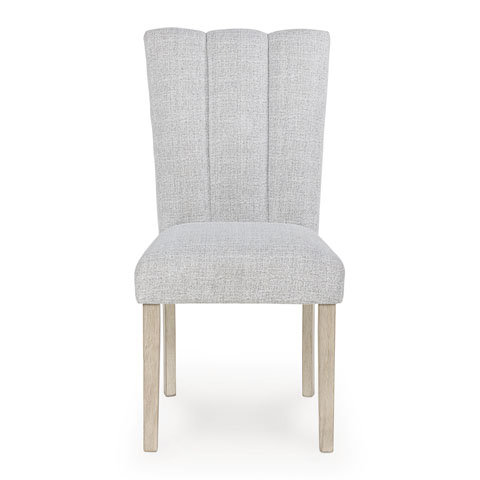 Larawyn Upholstered Dining Side Chair | Bisque Fabric