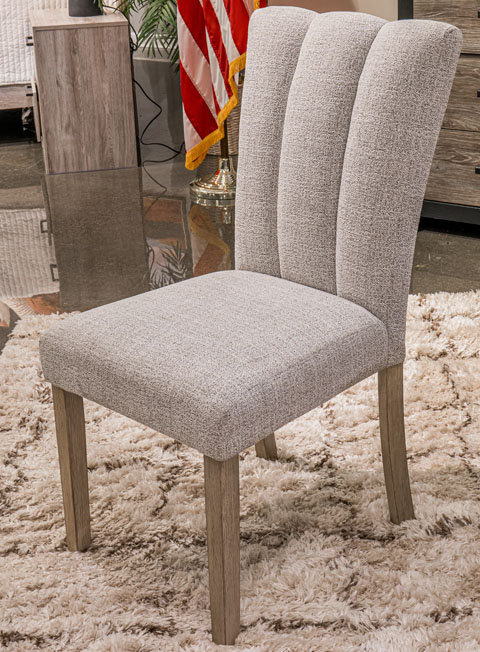 Larawyn Upholstered Dining Side Chair | Bisque Fabric