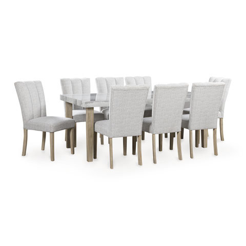 Larawyn Upholstered Dining Side Chair | Bisque Fabric
