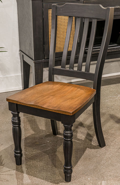 Clorazi Oval Butterfly Extendable Dining Room Set | Black & Brown