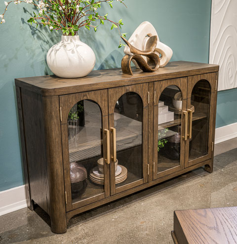 Radkin Wood Dining Set - Mid-Century Modern Brown | Ashley