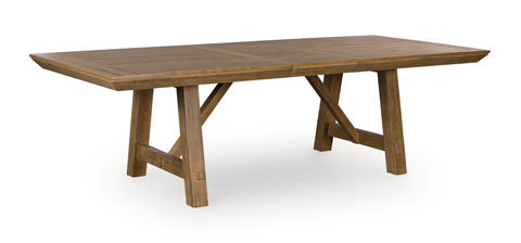 Gramburg Extendable Wood Dining Table - Light Brown | Seats 10