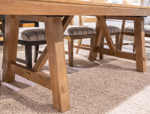 Gramburg Extendable Dining Set - Light Brown | Seats 10 | Ashley