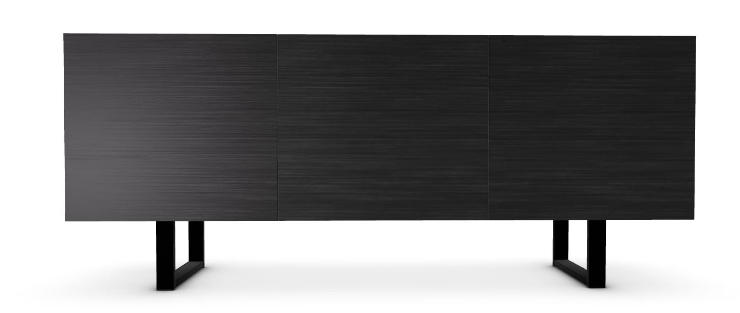 Horizon Ceramic/Wood/Metal Customizable Sideboard w/3 Doors & Metal Base