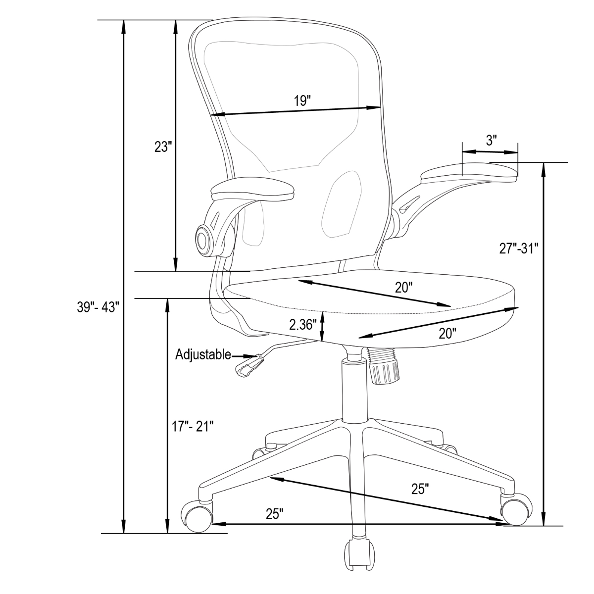 Newton Mesh Office Chair