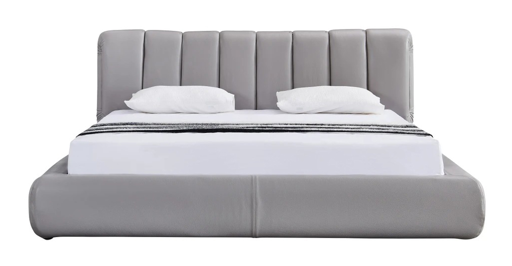Noah Leather Platform Bed