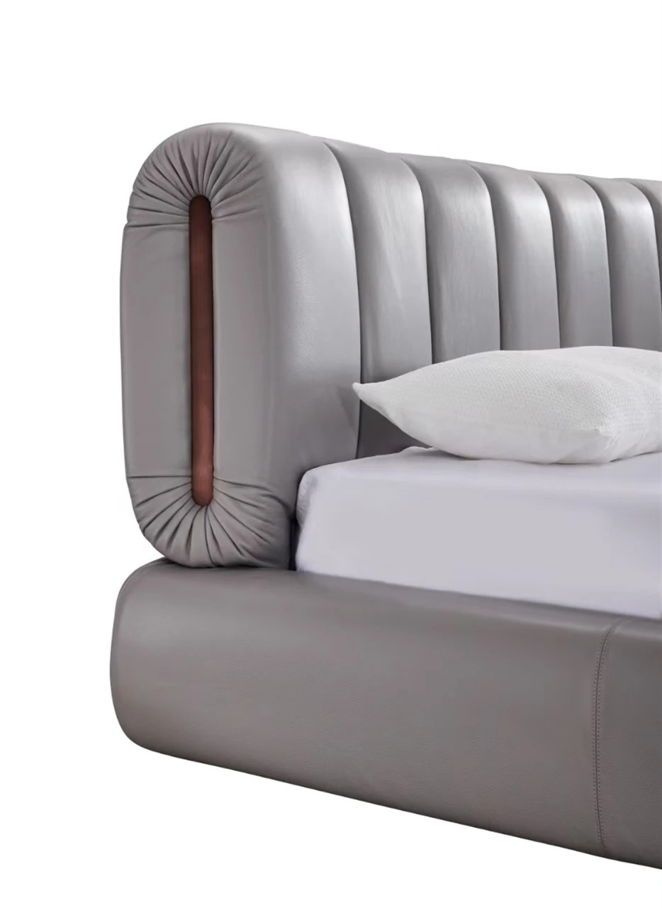 Noah Leather King Platform Bed