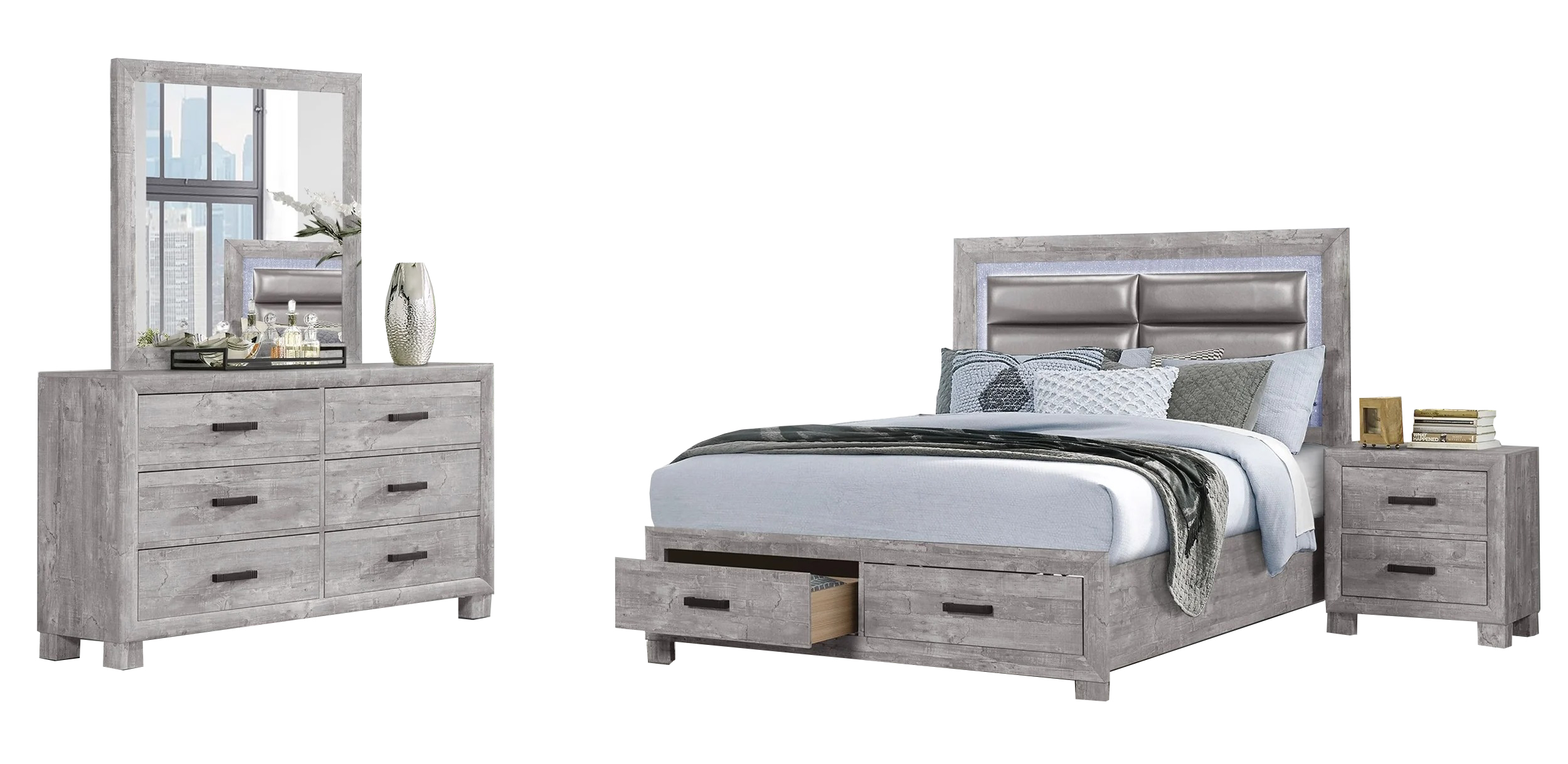 Global Furniture Nolan Queen Storage B