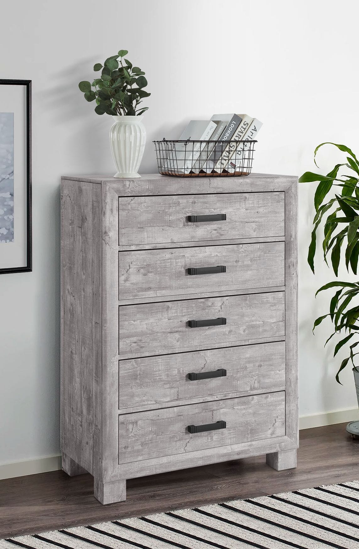 Nolan MDF/Wood Chest w/5 Drawers