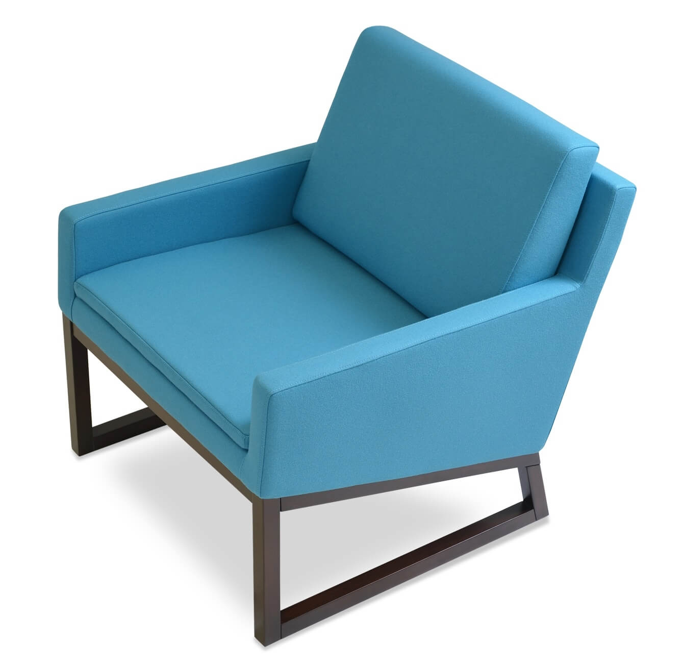 Nova Sled Wood Lounge Armchair