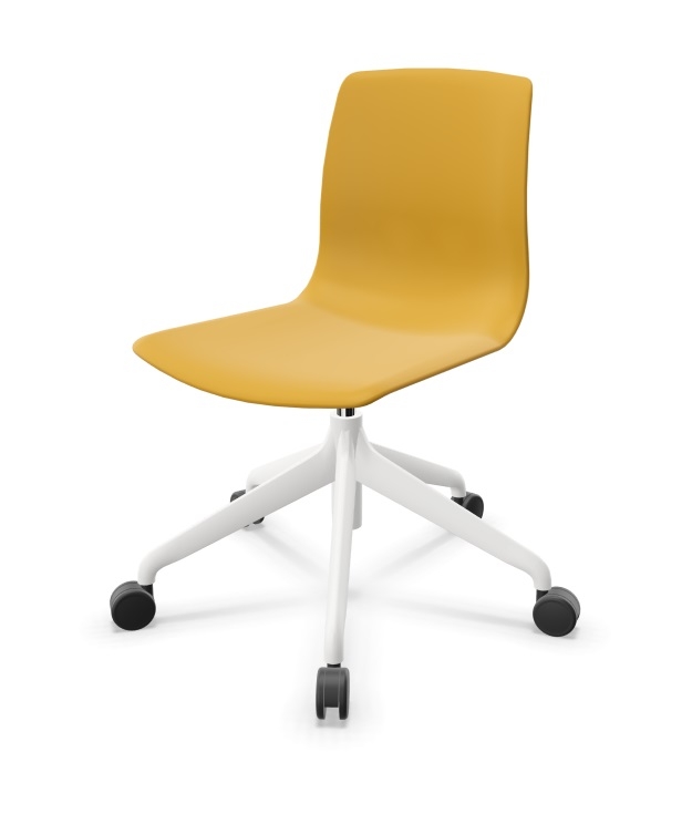 Noom 50 Polypropylene Swivel Gaslift Chair w/5 Spoke Castors