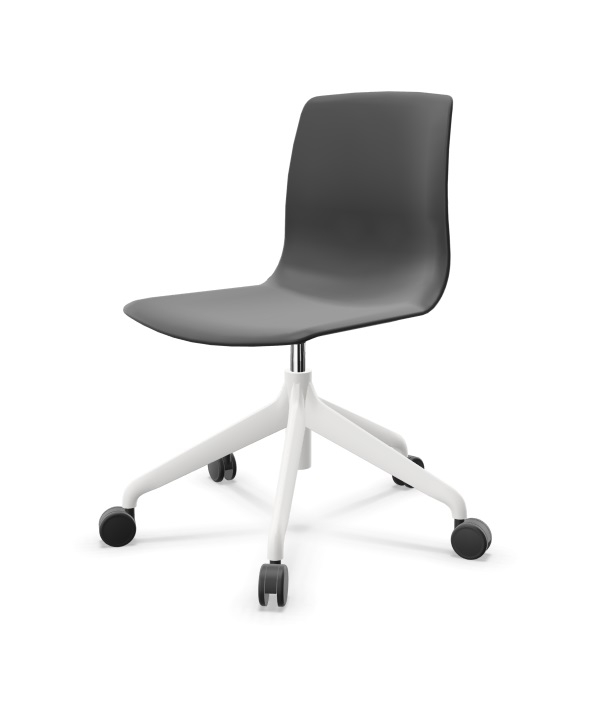 Noom 50 Polypropylene Swivel Gaslift Chair w/5 Spoke Castors