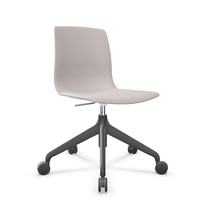 Noom 50 Polypropylene Swivel Gaslift Chair w/5 Spoke Castors