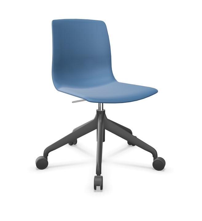 Noom 50 Polypropylene Swivel Gaslift Chair w/5 Spoke Castors