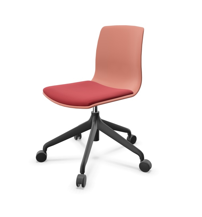 Noom 50 Polypropylene Swivel Gaslift Chair w/5 Spoke Castors