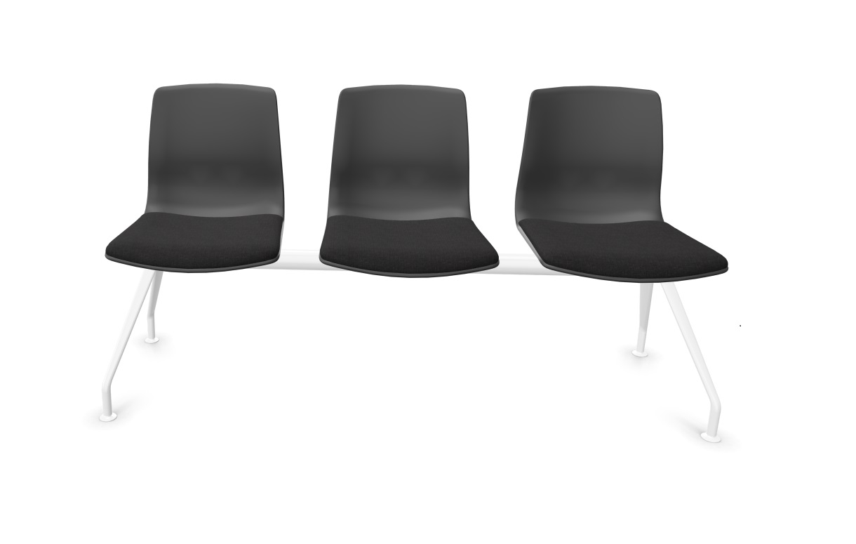 Noom 50 Polypropylene Beam Seating (3 Chairs)