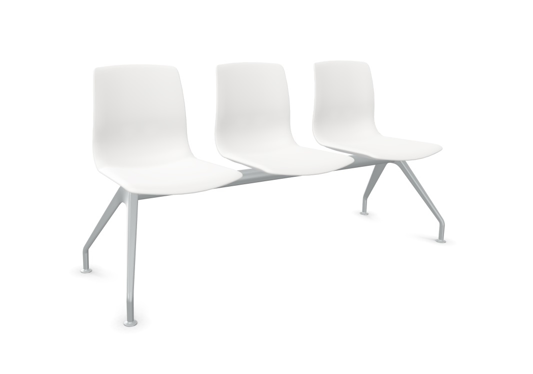 Noom 50 Polypropylene Beam Seating (3 Chairs)