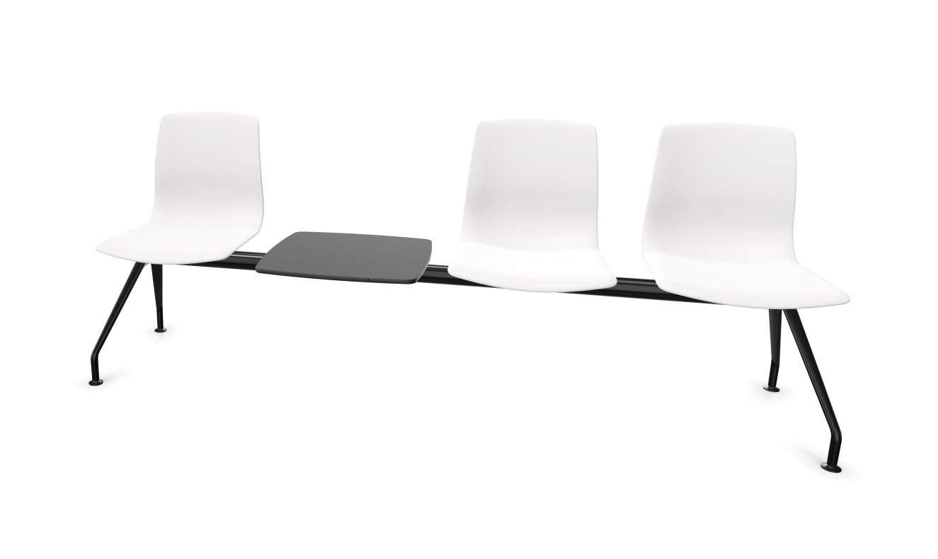 Noom 50 Polypropylene Beam Seating (3 Chairs & Table)